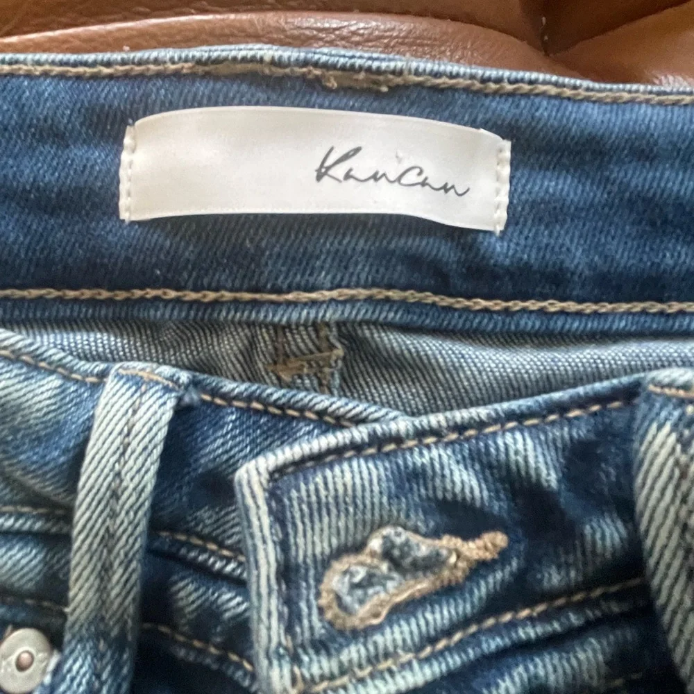 Blue Distressed Womens Jeans - Picture 7 of 8